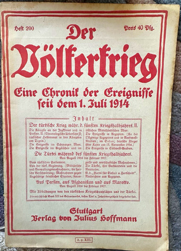 Der völkerkrieg chronik 1 - der,