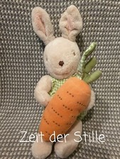 IKEA Minnen Kanin Hase Kaninchen mit Möhre Rassel Stofftier Kuscheltier *