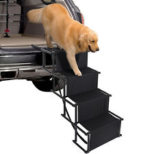 FREETOO Auto Hunderampe Outdoor Hundetreppe Klappbar Höhenverstellbar bis 100kg