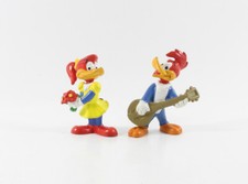 Woody Woodpecker === 2 x Specht Figur 1980 Bully Bullyland W. Lantz