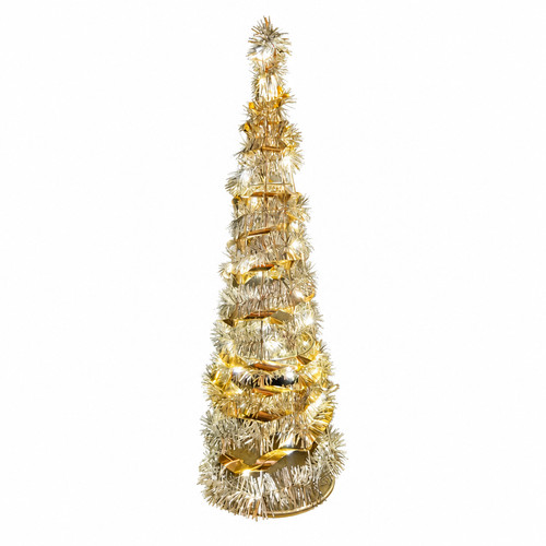 Led tannenbaum kegel glitzer - led,