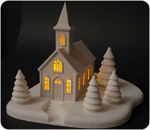 Deko kirche mit - deko,