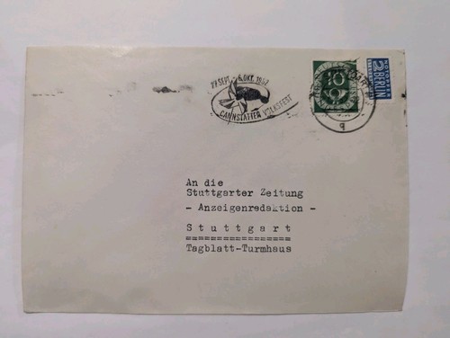 Bund brief mit werbestempel - brief,