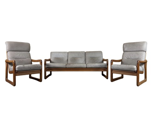60er 70er jahre teak sofa - 70er,