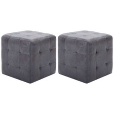 Sitzpouf | Wildleder Optik |