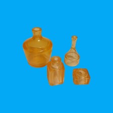 Playmobil - 4 x Flasche Karaffe Gefäß orange transparent - Apotheke Krankenhaus