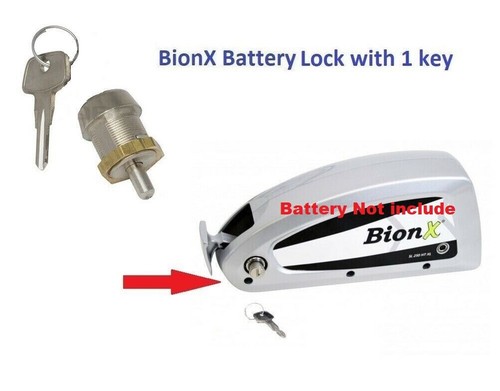 Bionx battery lock with one - with,
