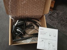 Snom A100D Headset Schwarz, Flexibler Mikrofonbügel, Breitband Audio