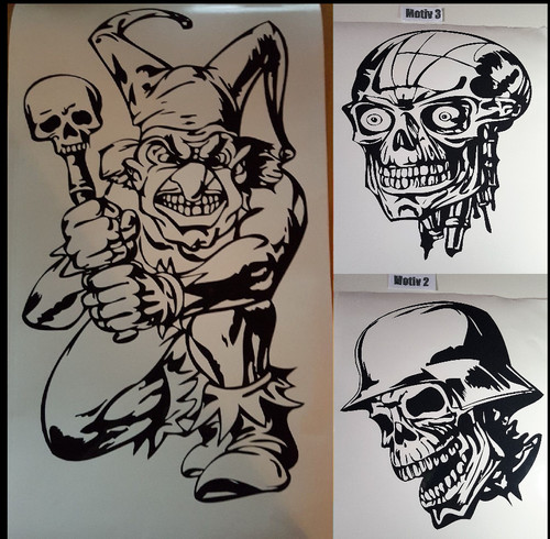 Aufkleber joker clown - aufkleber,