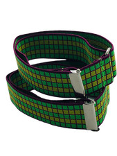 Ärmelhalter Blusenraffer 2,5 cm breit  verstellbar mehrfarbig gemustert  Fb 58