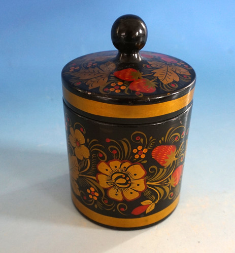 Vintage deckeldose teedose - vintage,