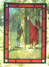 altes Bleiglasbild *