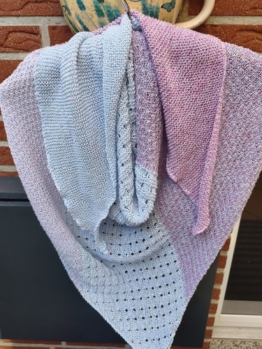 Dreieckstuch handgestrickt - ,
