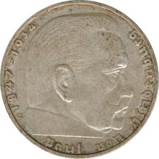 Drittes Reich 2 Mark 1938 E