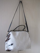 KUHFELL-Hand-/Schultertasche + GELDBÖRSE, NEU