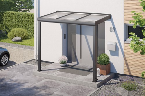 Aluminium haustür vordach - aluminium,