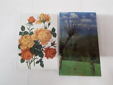 2 x DDR Briefpapier Rosen Berge blau Schreibblock Umschläge OVP 