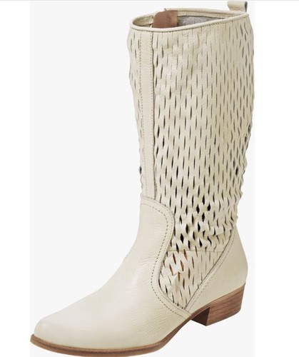 Leder stiefel weiß damen - leder,