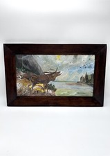 Altes Gemälde röhrender