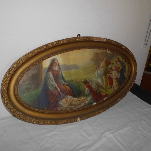 Heiligenbild ovaler rahmen - ovaler,
