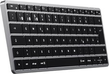 Satechi Slim X1 - Mini Bluetooth® Tastatur, Layout Deutsch, QWERTZ space grau