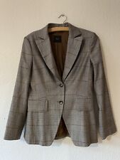 Oui Damen Blazer Kariert Mehrfarbig Größe 36 Mit Schurwolle