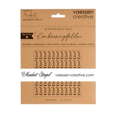 Mundart Stempel - Deutsch Text Prägefolder 15 x15cm "Weihnachten"