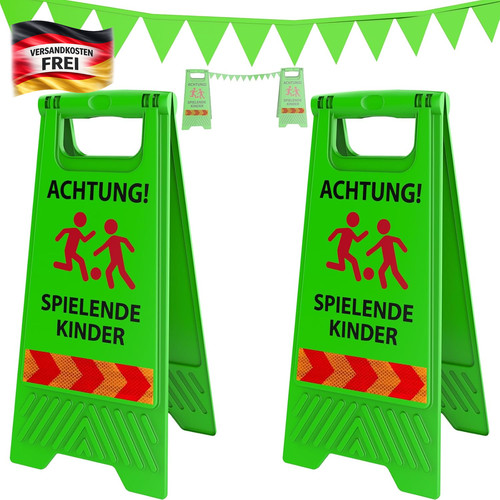 Achtung kinder schild set - kinder, 2