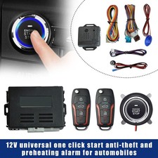 Auto SUV Keyless Entry Motor Start Alarm System Push Button Remote Starter Kit