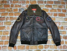 *REDSKINS FLIEGER PILOTEN ARMY G1 LEDERJACKE*TOP GUN*GR: XL - XXL*WIE NEU