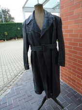 Feldgrau echt leder mantel - echt,