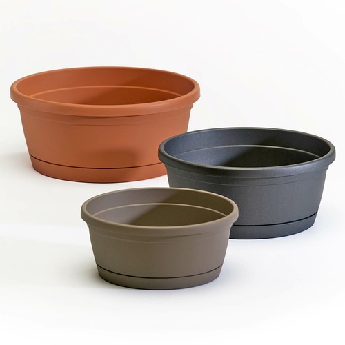 Blumenschalen mit untersetzer - mit,