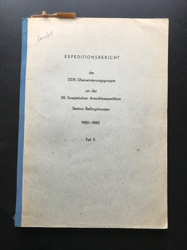 Expeditionsbericht ddr gruppe - expeditionsbericht, ddr-gruppe