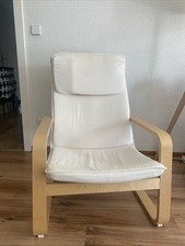 Ikea Sessel Poäng Älteres Modell mit Beigem Bezug Leichte Gebrauchsspuren