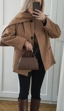Zara Mantel Jacke mit Schal