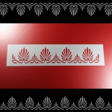 Bordüre Schablone Ornamentband Palmette Floral - B1B03