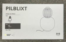 IKEA PILBLIXT - Lampe - 704.998.78 - Lampschirm, weiß-hellgrün-goldfarben, 41 cm