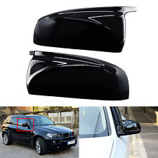 Dunkel Glänzend Außenspiegelkappen Für BMW X5 E70 3.0d xDrive30d/30i/35i/40d/40i