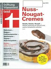 Stiftung Warentest - 4/2016 - Nuss-Nougat-Cremes