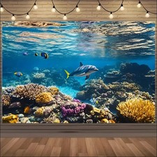 Lebhafte ozeanwelt - lebhafte, 3d-ozeanwelt