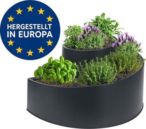 Kräuterspirale aus kunststoff - kräuterspirale,