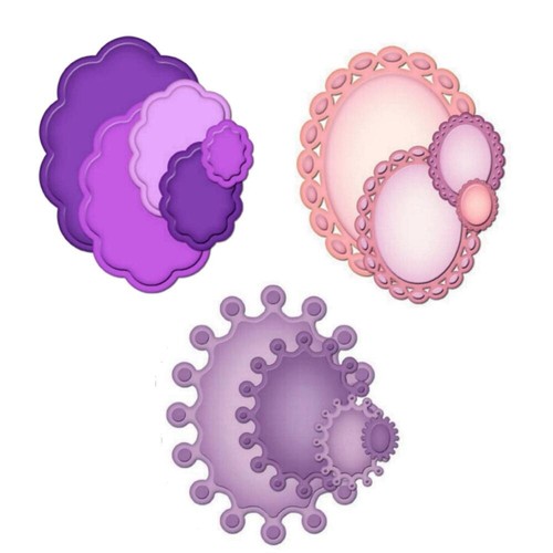 Stanzschablone ovals ovale - ovals,,
