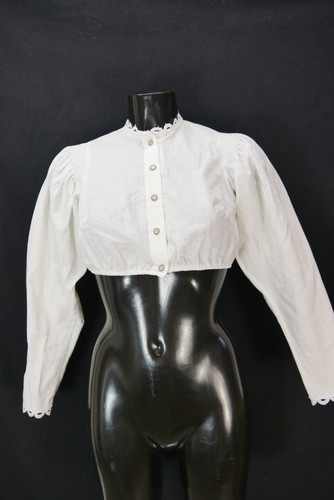 Dirndlbluse weiß bluse - weiß,