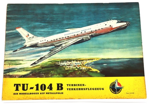 Kranich modellbogen 104 b - modellbogen, tu-104