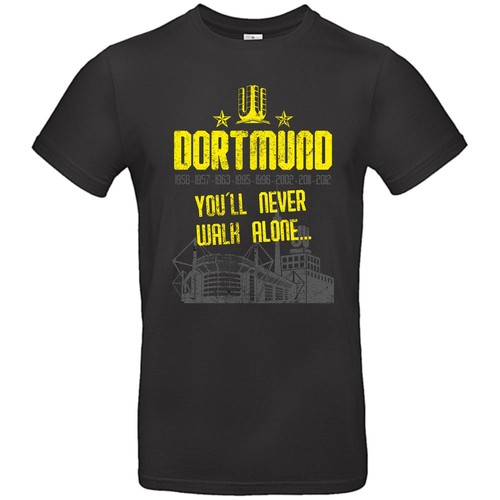 Herren shirt dortmund gelb - t-shirt,