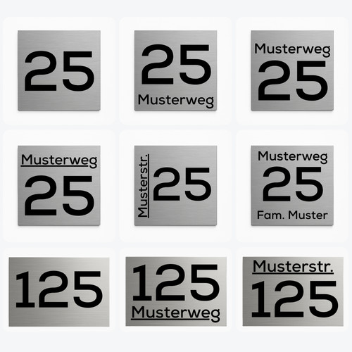 Hausnummernschild hausnummer - hausnummernschild,