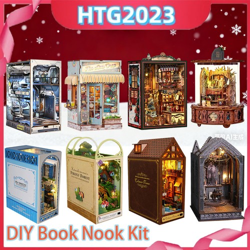 Holzpuzzle diy book nook - 3d,