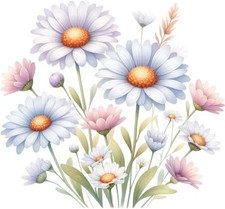 Aquarell gänseblümchen blume - gänseblümchen,