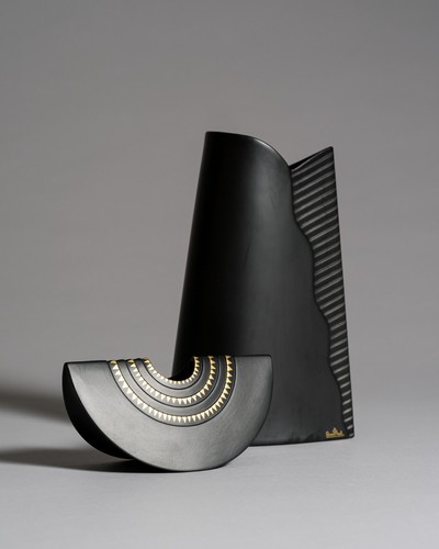 Rosenthal porcelain noire vase - rosenthal,
