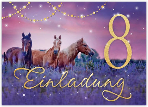 Einladungskarten zum 8 - 12,
